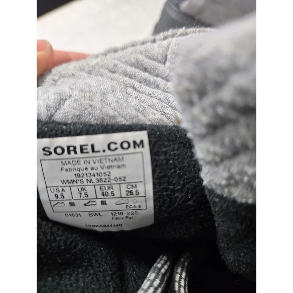 Sorel Whitney II Short Lace Waterproof Winter Boots Quarry‎ Grey Womens 9.5